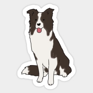 border collie dog Sticker